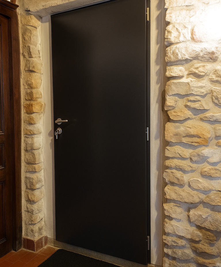 Porte d'entrée acier Installation de menuiserie et porte d’entrée, pose rénovation, dans le Loiret (45) - FPRENOVATION45